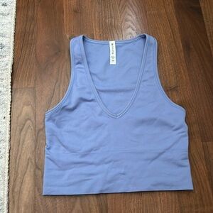 Ribbed athletic tank top